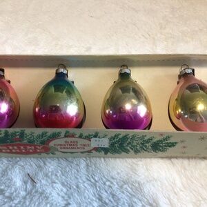 Vintage Ombré Glass Ornaments